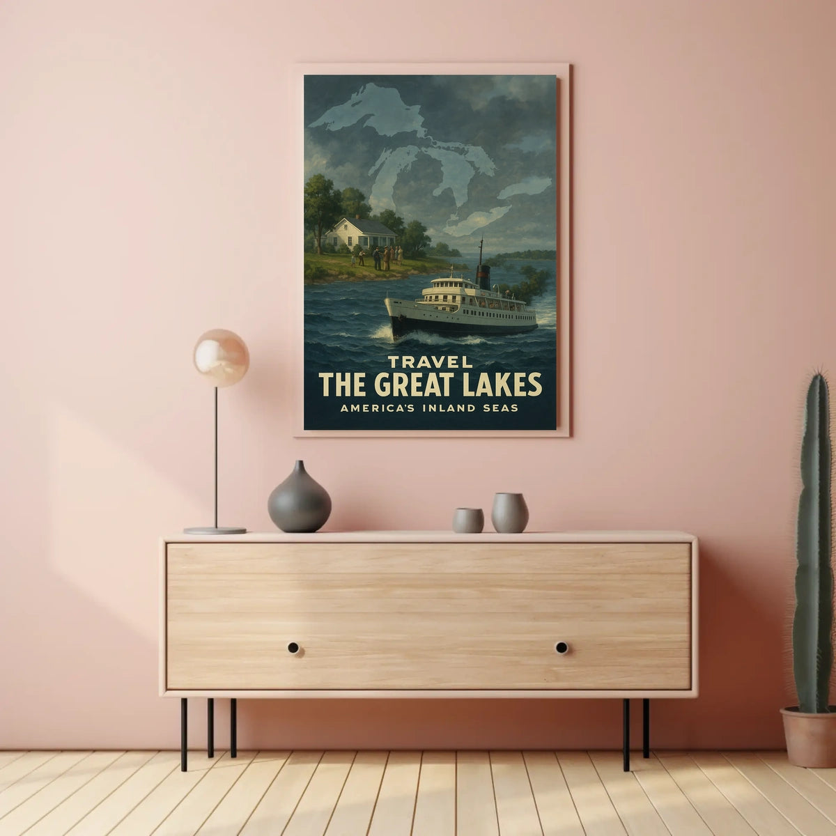 Travel the Great Lakes Poster
