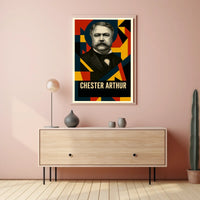 Chester A. Arthur 21st President of the United States Abstract Pop Poster