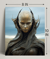 Futuristic Sentinel Poster