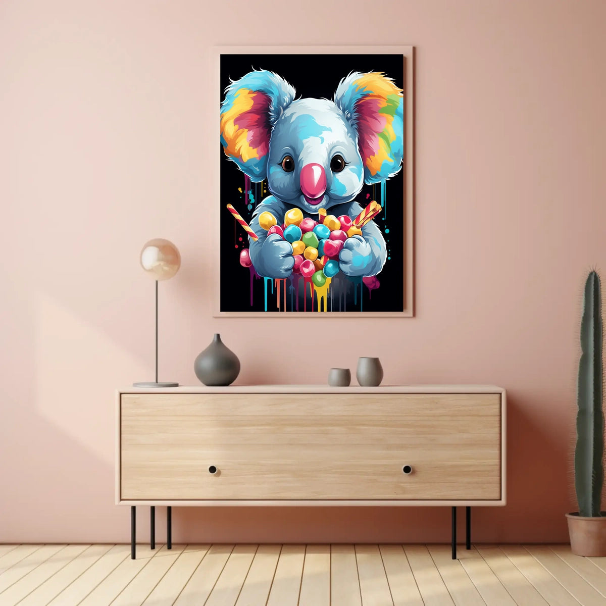 Colorful Koala Delight Poster