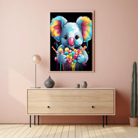 Colorful Koala Delight Poster
