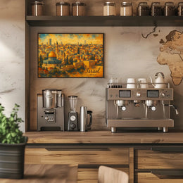 Jerusalem Skyline Artistic Impression Poster