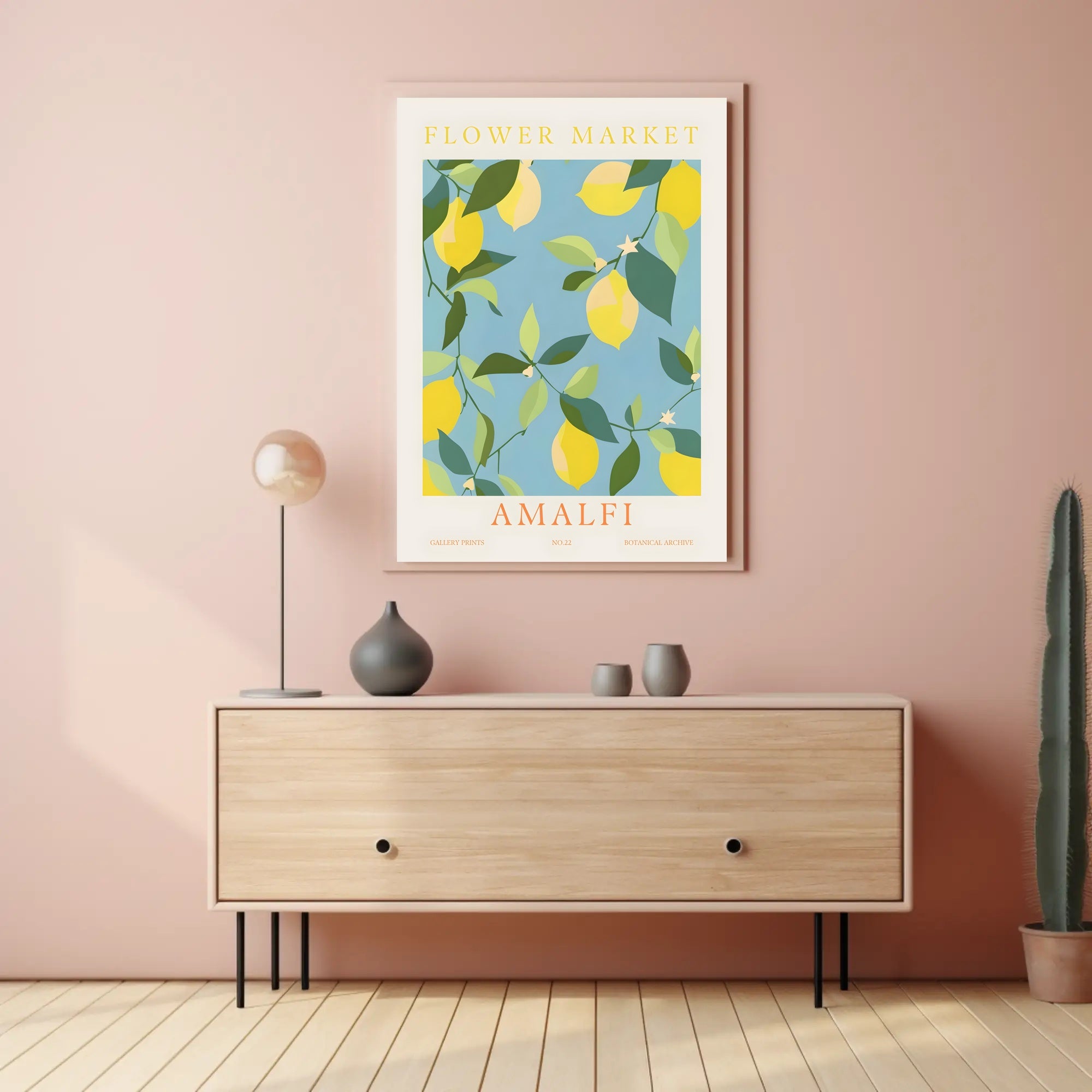 Amalfi Botanical Print Poster