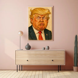 Donald Trump Caricature Poster PosterGoat