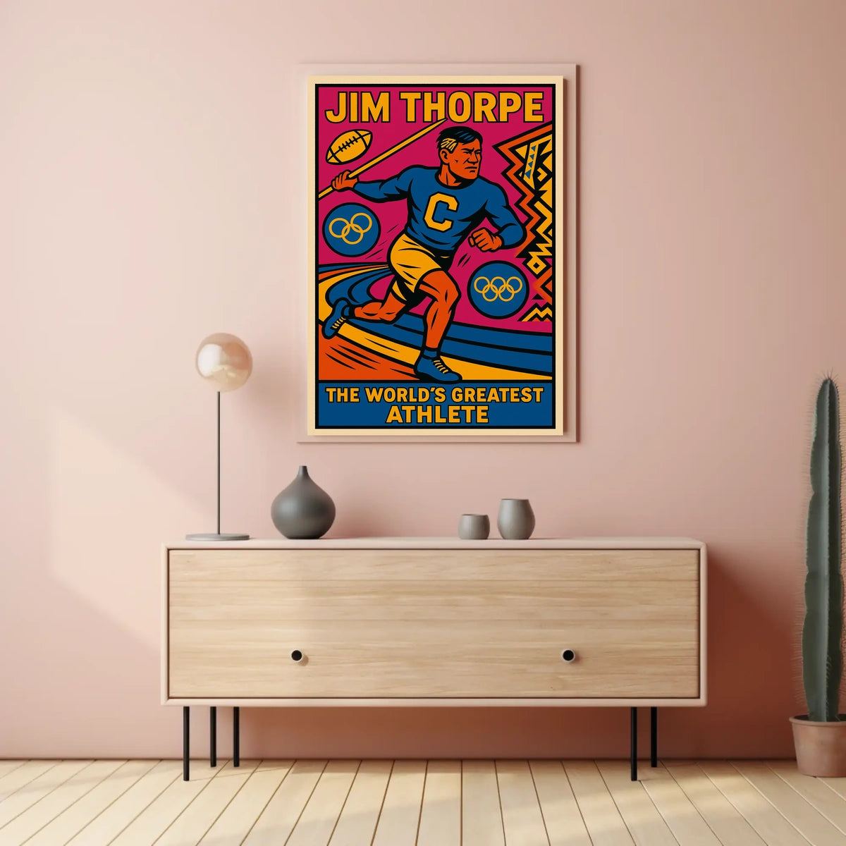 Jim Thorpe Legendary Athlete Poster