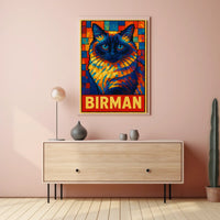 Birman Cat Art Poster