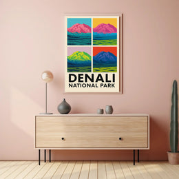 Denali National Park A Pop Art Perspective Poster