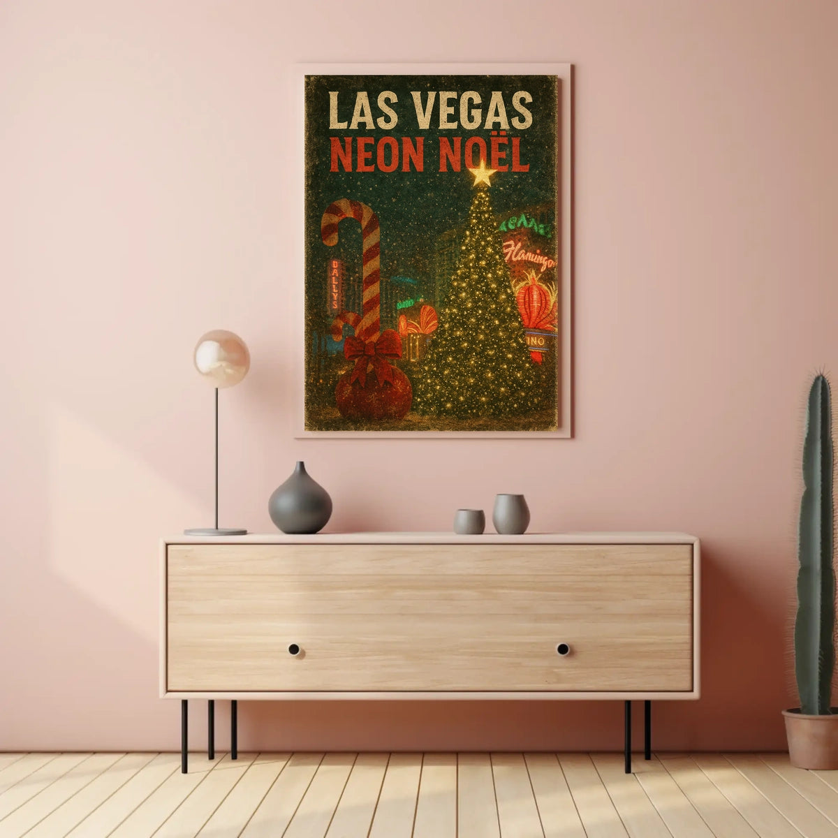 Las Vegas Neon Noël Poster