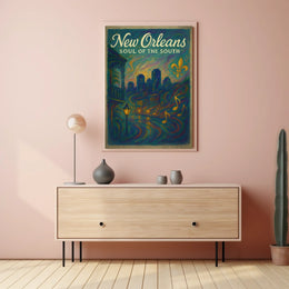 New Orleans Soul of the South Poster Vibrant Home Decor