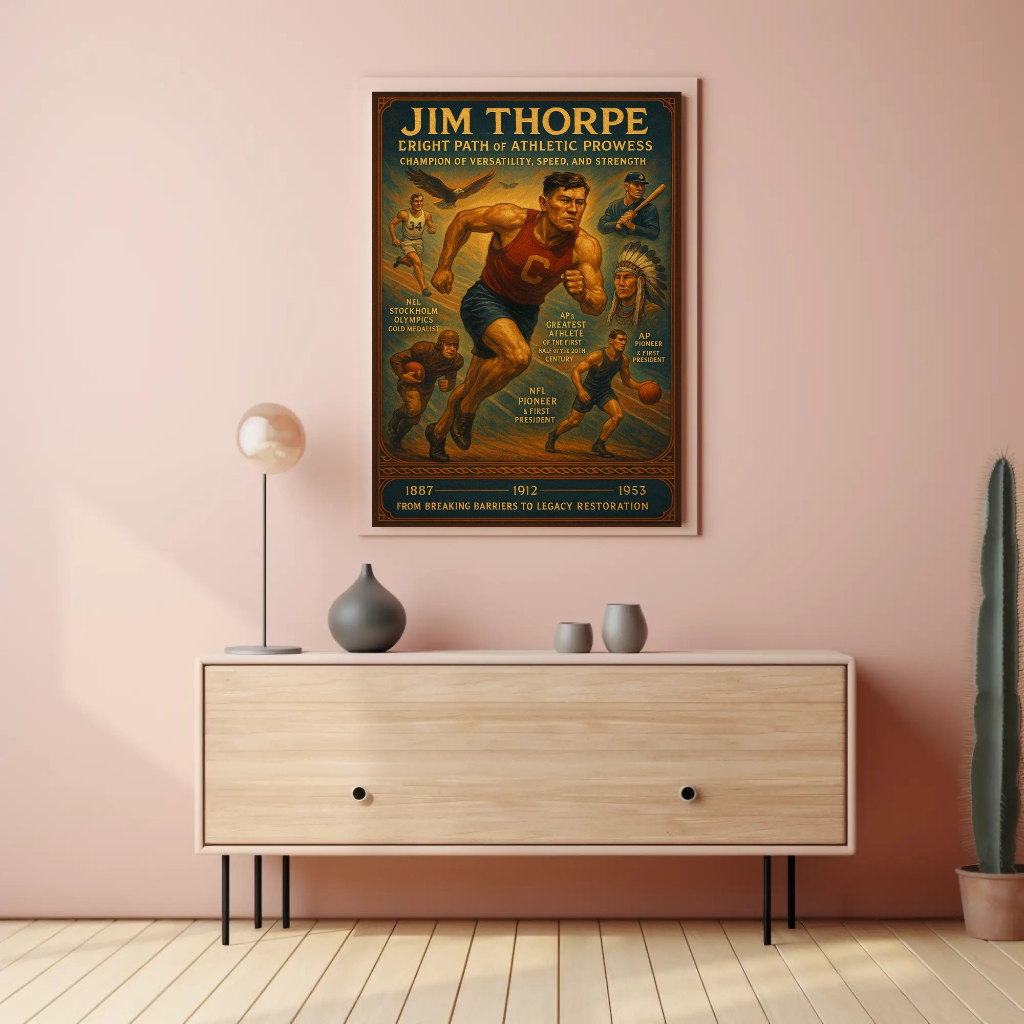 Celebrating Jim Thorpe's Legacy Poster