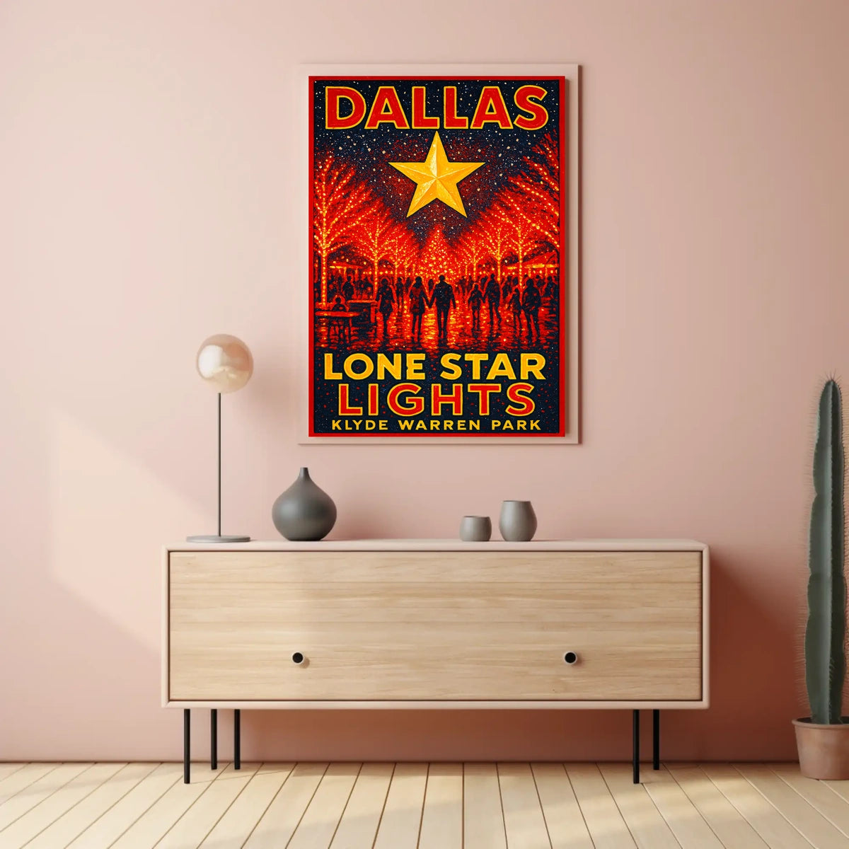 Lone Star Lights At Klyde Warren Park Poster