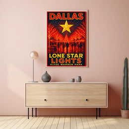 Lone Star Lights At Klyde Warren Park Poster