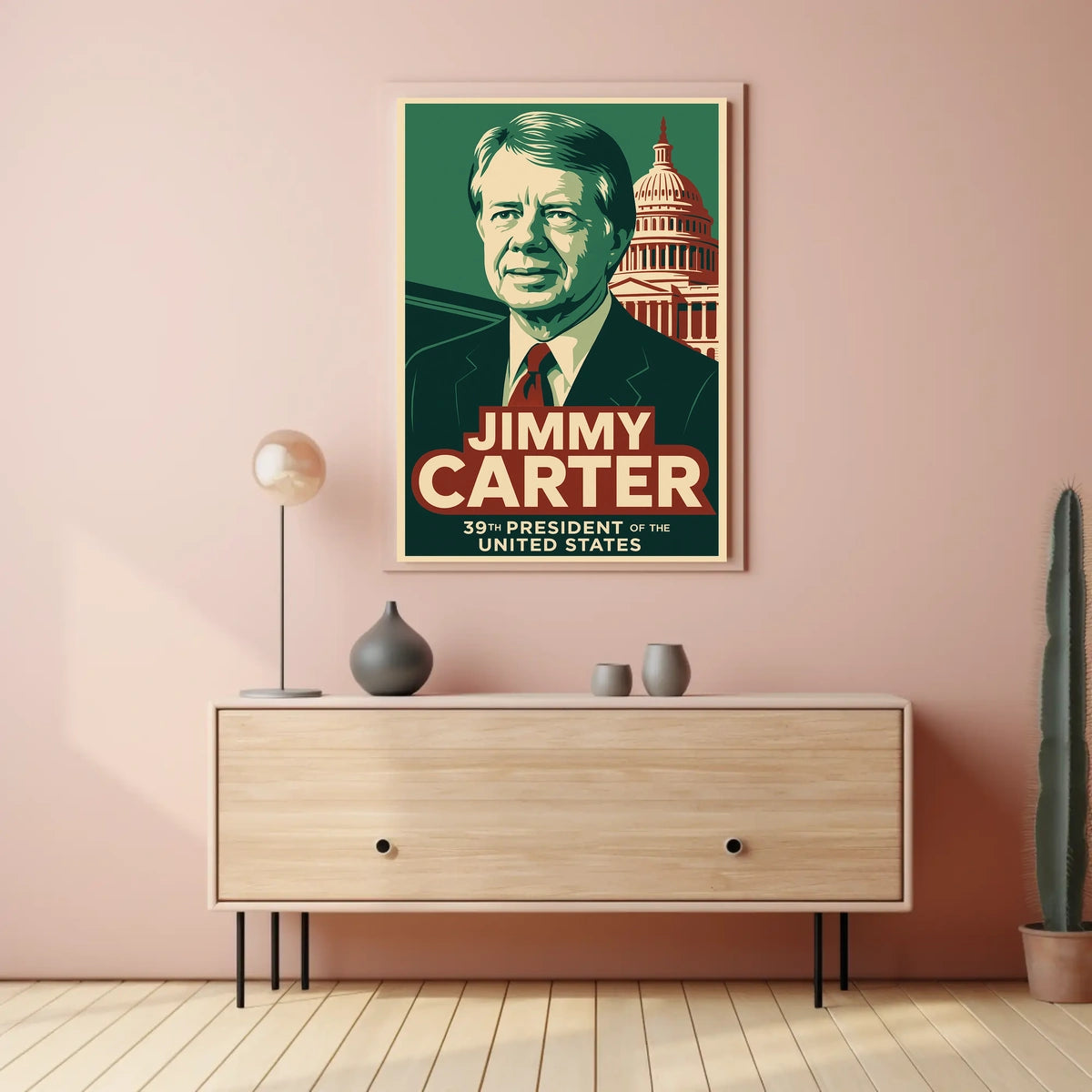 Jimmy Carter Presidential Portrait Patriot Poster