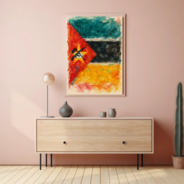 Abstract Representation Of A Flag Poster