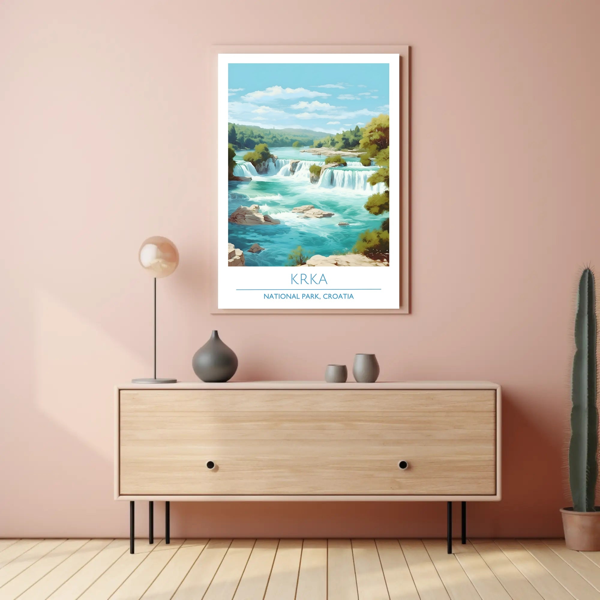 Krka National Park Waterfalls Scenic National Park Poster