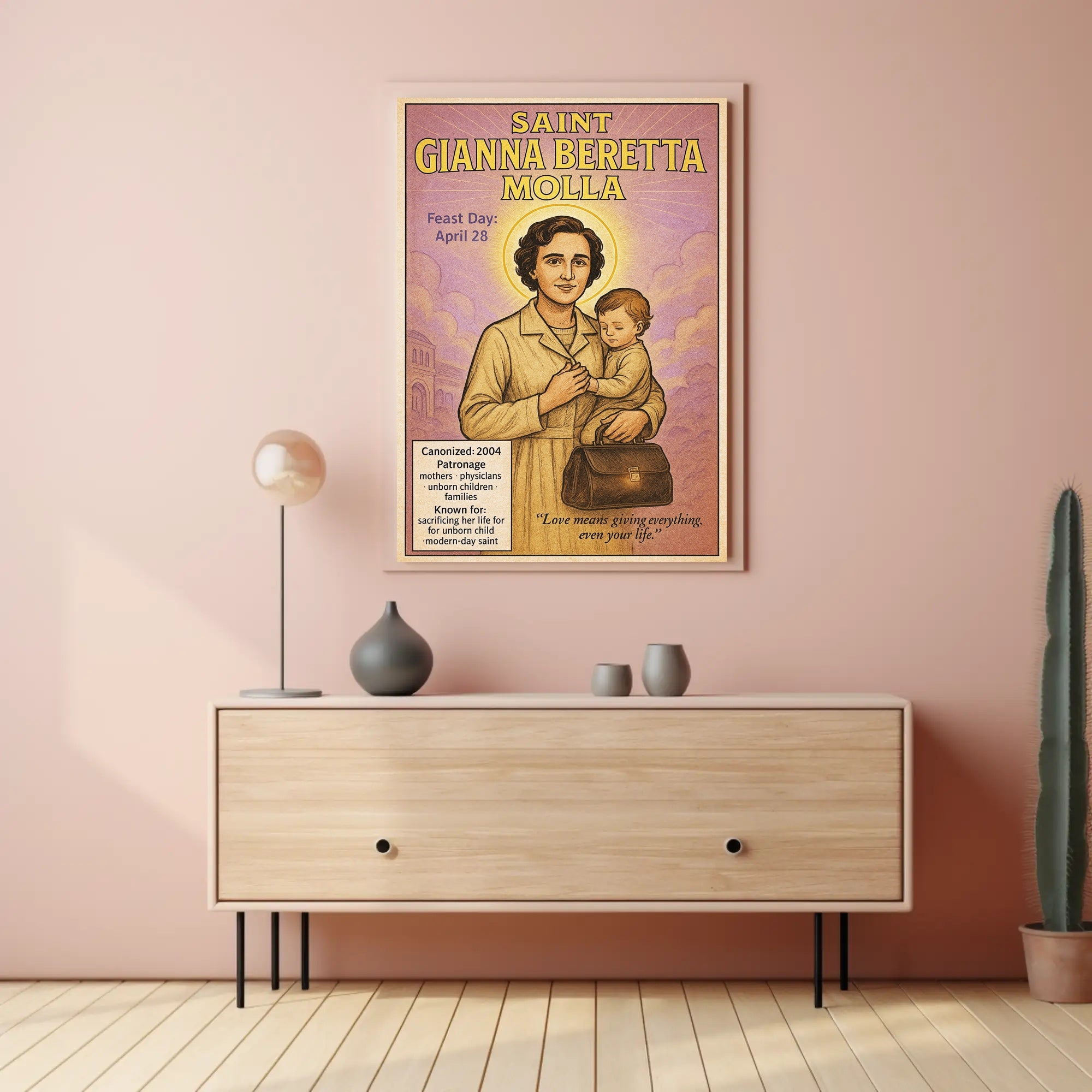 Saint Gianna Beretta Molla Poster PosterGoat