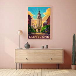 Cleveland Skyline Poster