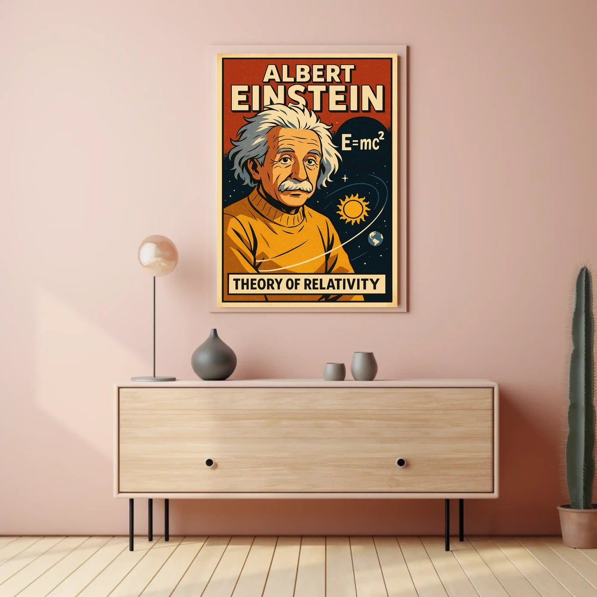 Albert Einstein Theory Of Relativity Poster
