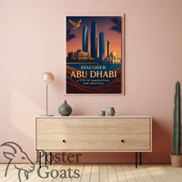 Abu Dhabi Skyline Modern Cultural or Heritage Poster