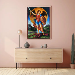 Archangel Michael Defeating the Devil Poster