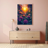 Nature's Beauty Greenhouse Scene Art Poster