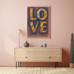 Vibrant Abstract Art Piece for Creative Spaces Poster