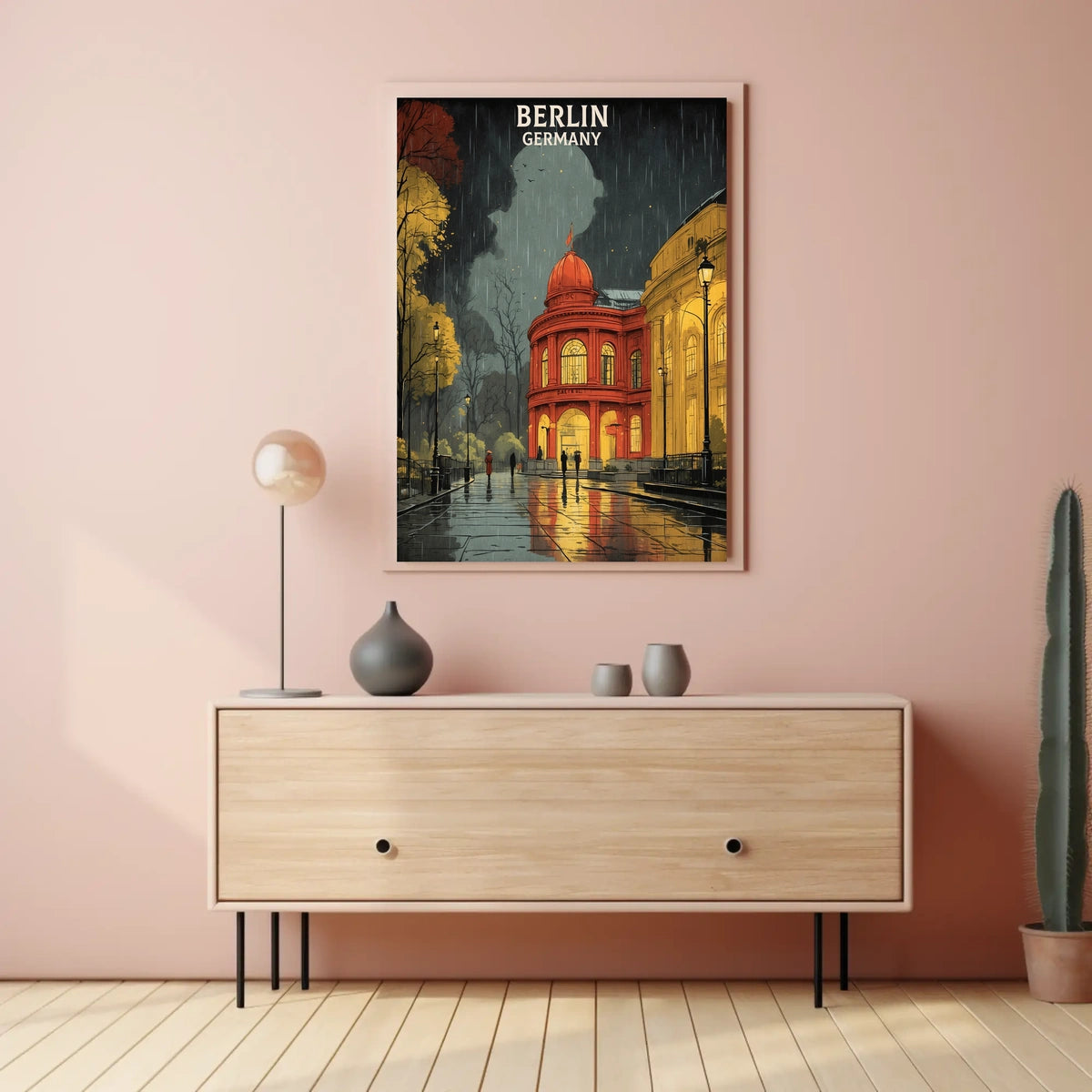 Berlin in the Rain Poster
