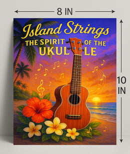 Island Strings - The Spirit of the Ukulele Poster PosterGoat