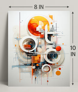 Abstract Geometric Symphony Abstract Poster PosterGoat