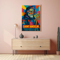 Saint Anselm Benedictine Monk And Poster