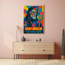 Saint Anselm Benedictine Monk And Poster