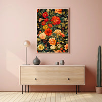 Vibrant Floral Symphony Wall Art Print