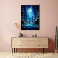 Enchanted Underwater Cityscape Poster