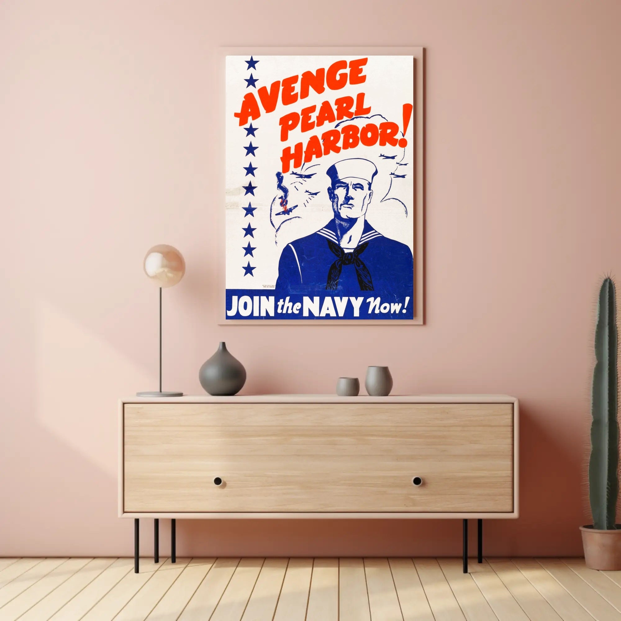 Avenge Pearl Harbor: Join the Navy Now! Poster PosterGoat