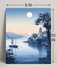 Tranquil Coastal Evening Poster PosterGoat
