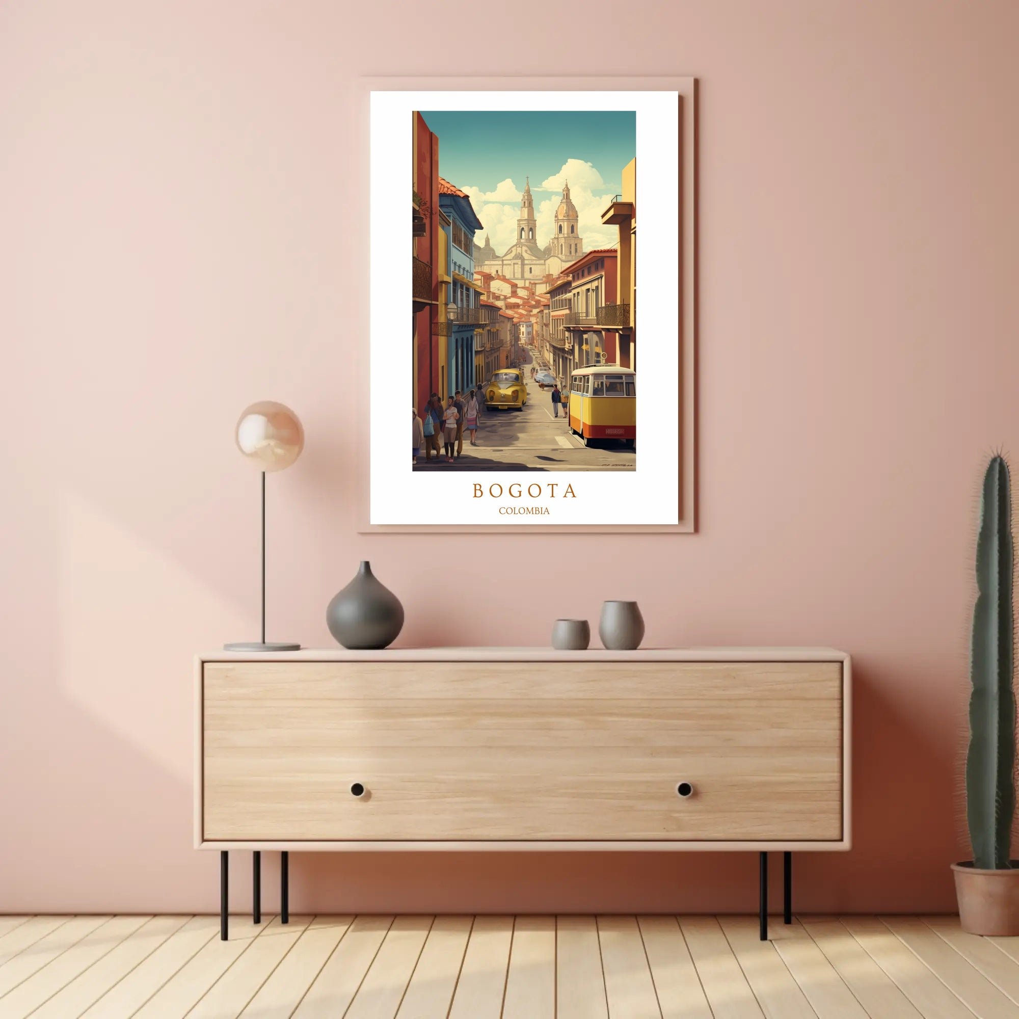 Streets of Bogotá Poster PosterGoat