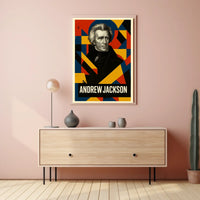 Andrew Jackson 7th President of the United States Abstract Pop Poster