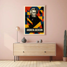 Andrew Jackson 7th President of the United States Abstract Pop Poster