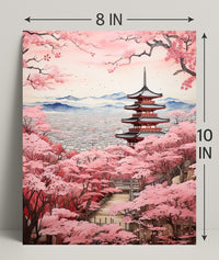 Cherry Blossom Serenity Poster