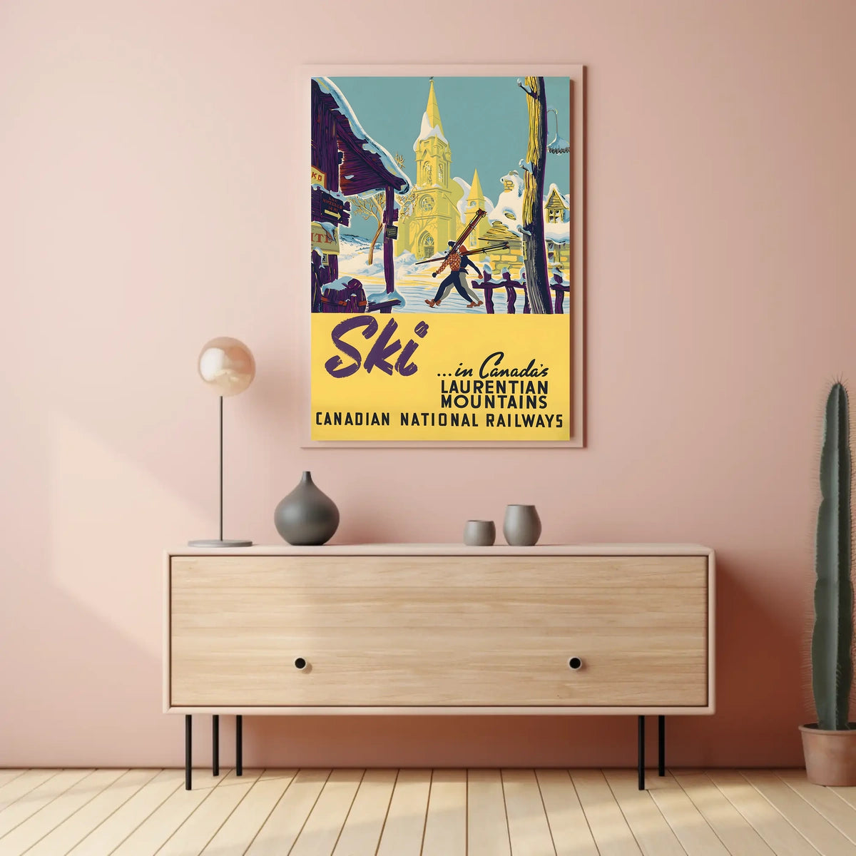 Ski In CanadaS Laurentian Mountains Poster