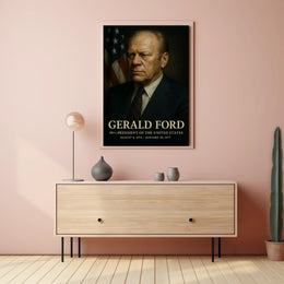 Gerald Ford 38th President Poster Home Decor Wall Art