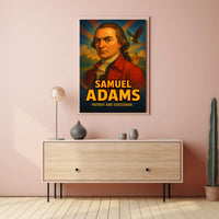 18th-Century Historical Figure in Patriotic Poster PosterGoat