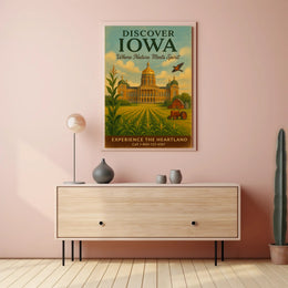 Discover Iowa Poster