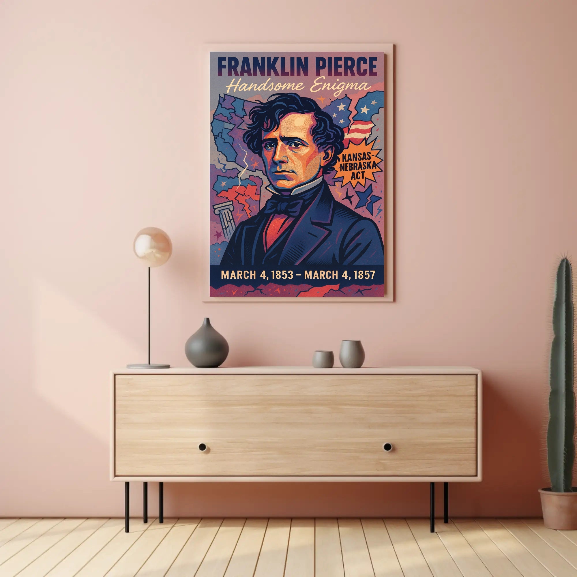 Franklin Pierce 14th President Poster PosterGoat