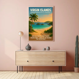 Virgin Islands Caribbean Paradise Poster