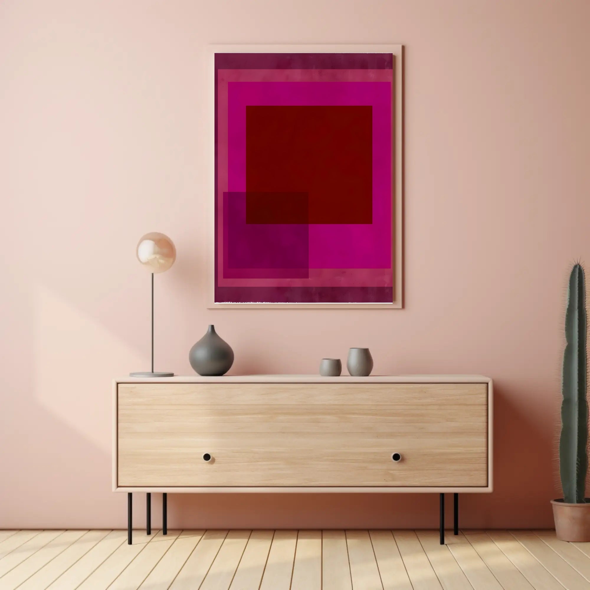 Vibrant Geometric Abstraction Poster