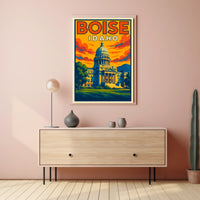 Boise, Idaho Capitol Building Poster