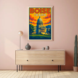 Boise, Idaho Capitol Building Poster