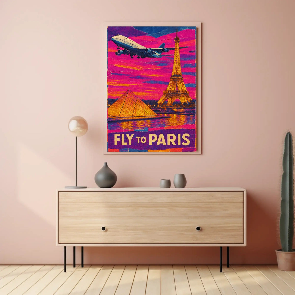 Fly To Paris Poster