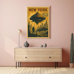 New York Futuristic Vision Poster